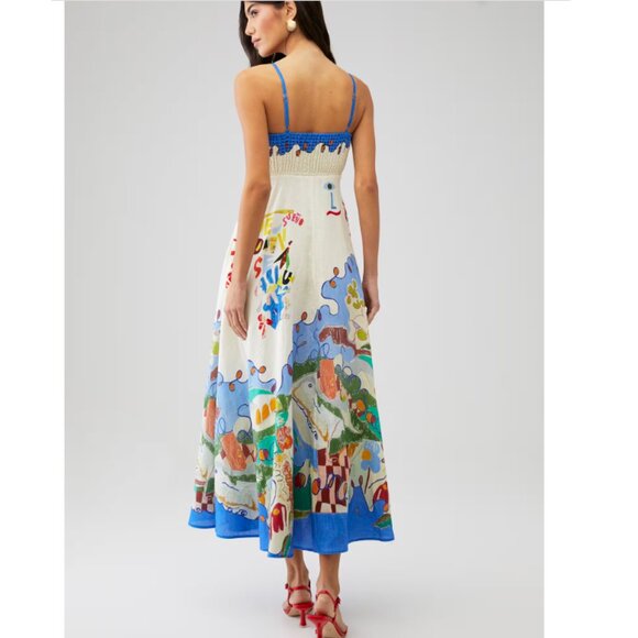 ALEMAIS Women’s Nadia Linen Maxi Dress - Picture 4 of 12